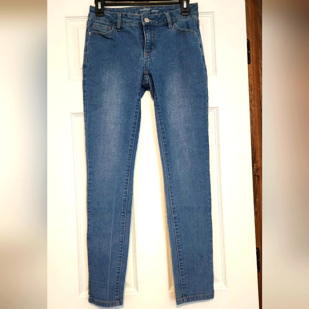 New York & Company Blue Skinny Jeans